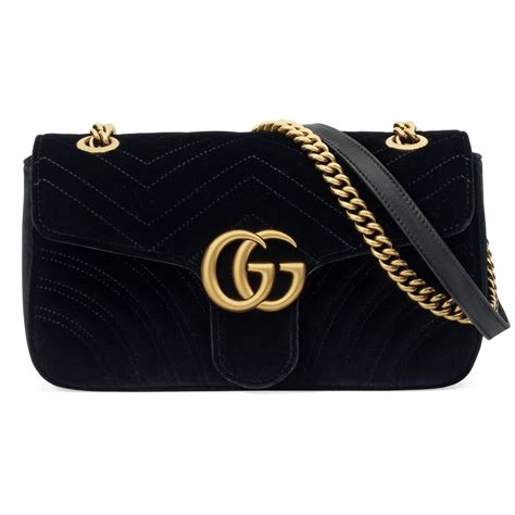 black velvet gucci purse|Gucci velvet bag marmont.